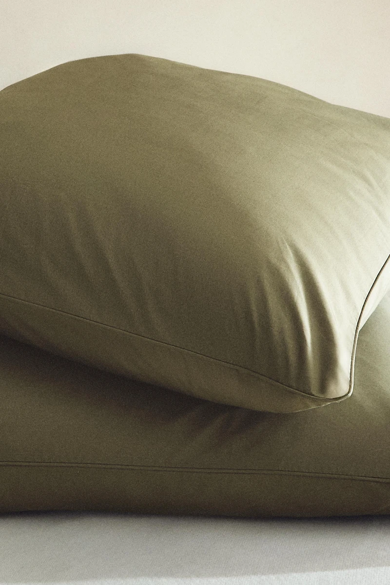 PERCALE COTTON PILLOWCASE ( THREAD COUNT
