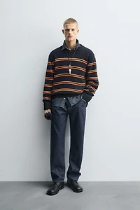 JACQUARD STRIPE SWEATER