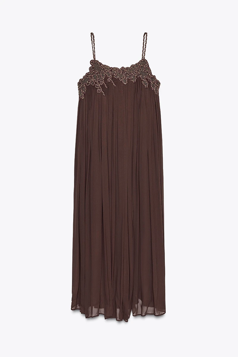 EMBROIDERED LONG DRESS ZW COLLECTION