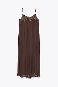 EMBROIDERED LONG DRESS ZW COLLECTION
