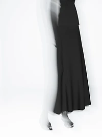Long knit skirt