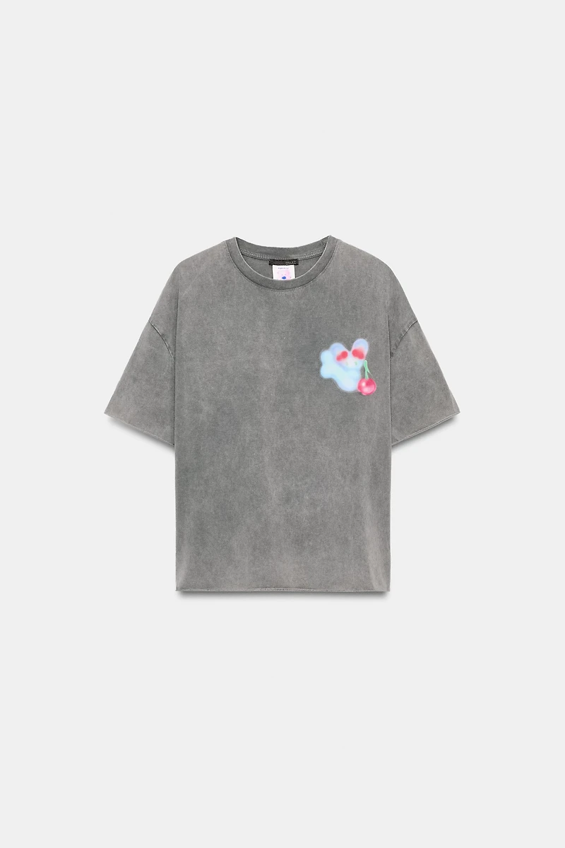 ÁNGELA BACHER WASHED EFFECT T-SHIRT