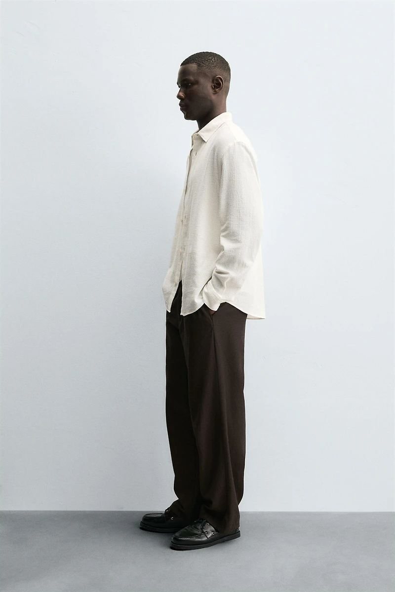 CHEMISE STRUCTURE QUADRILLÉ