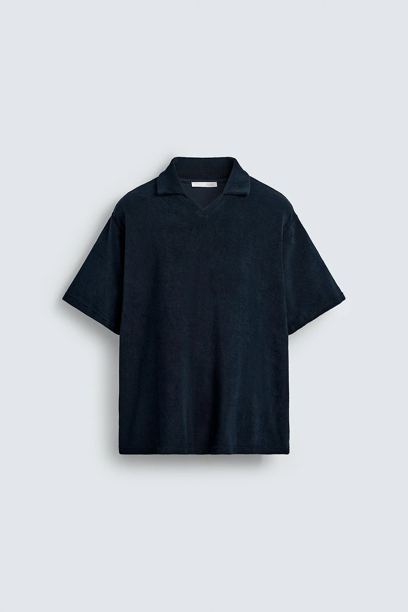 REGULAR FIT TERRY POLO