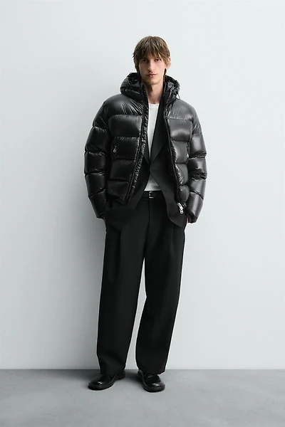 100% FEATHER WATER REPELLENT PUFFER JACKET