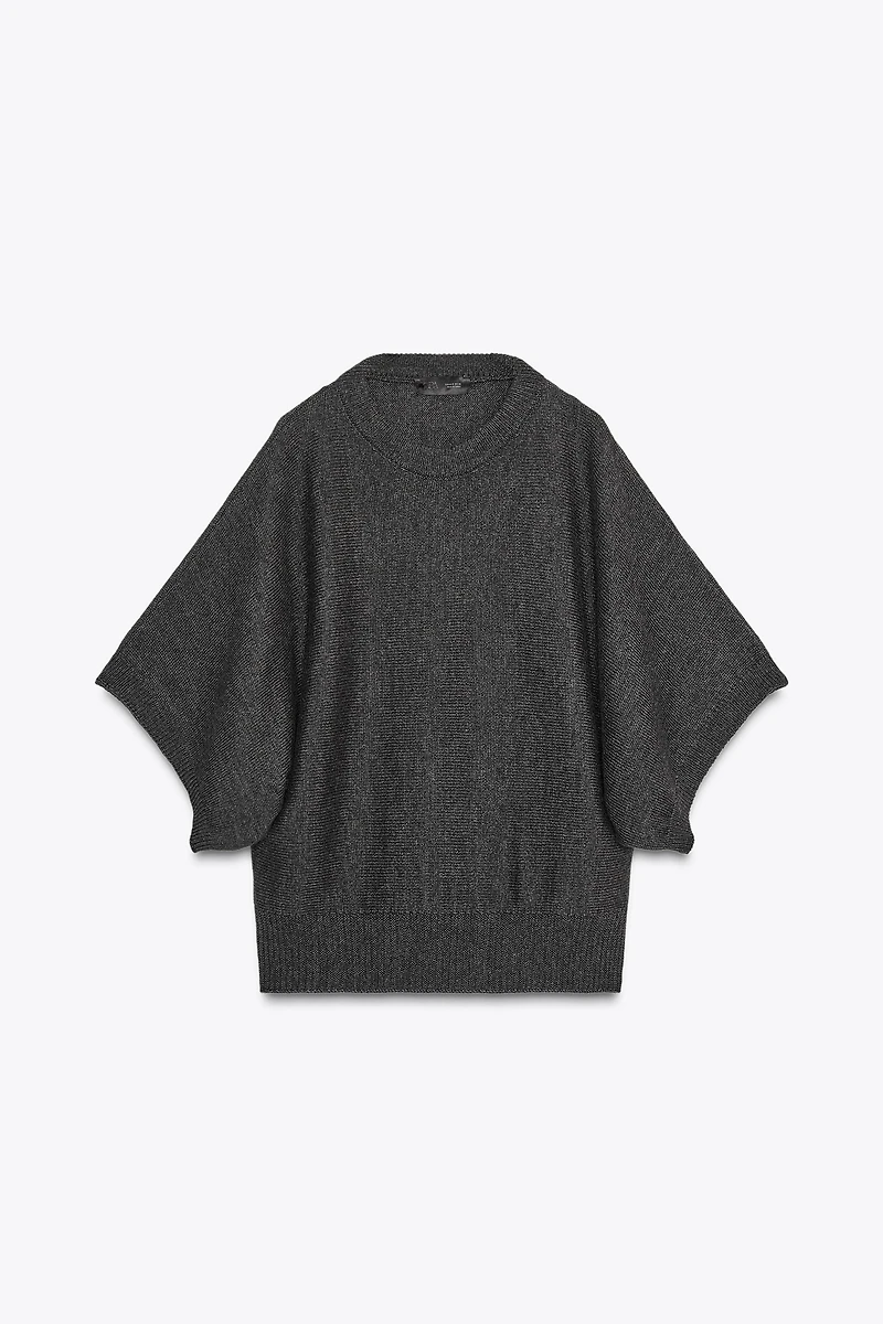 WIDE SLEEVE KNIT SWEATER