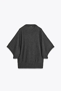 WIDE SLEEVE KNIT SWEATER