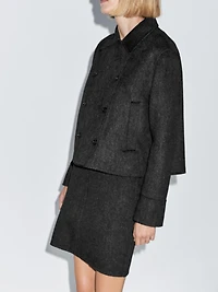 Short faux fur coat