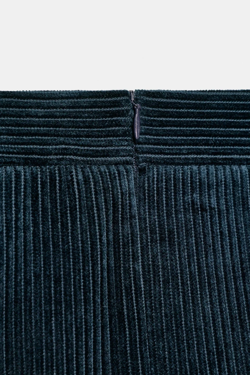 JUPE MI-LONGUE EN VELOURS CÔTELÉ ZW COLLECTION