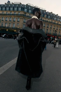 ASYMMETRIC SATIN EFFECT HALTER TOP