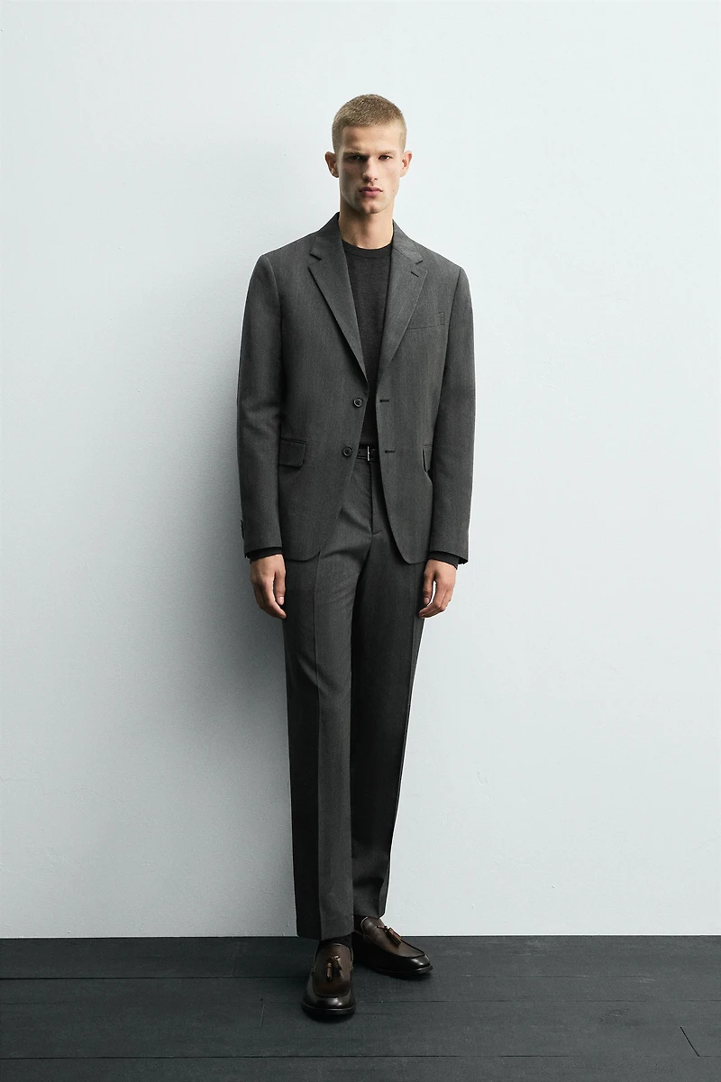 HERRINGBONE SUIT BLAZER