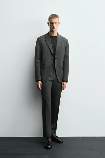 HERRINGBONE SUIT BLAZER