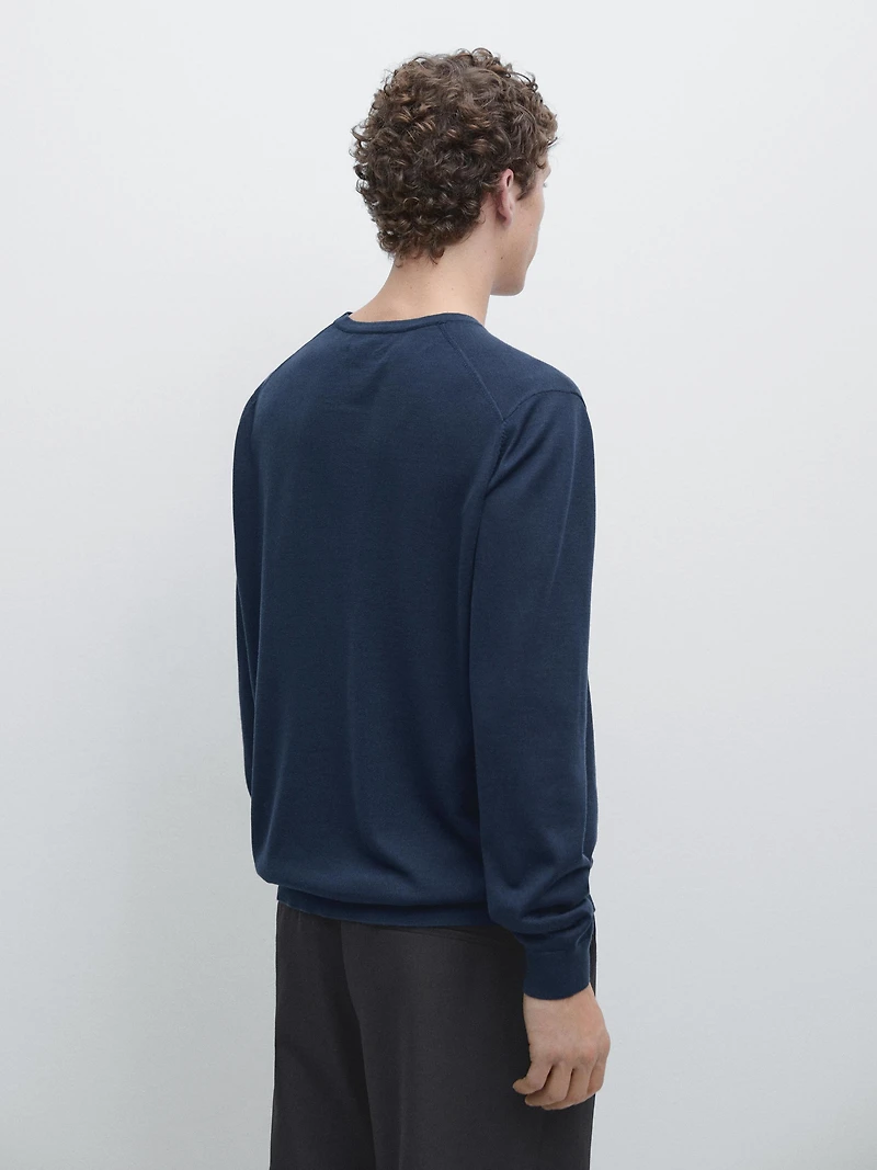 Merino wool knit sweater