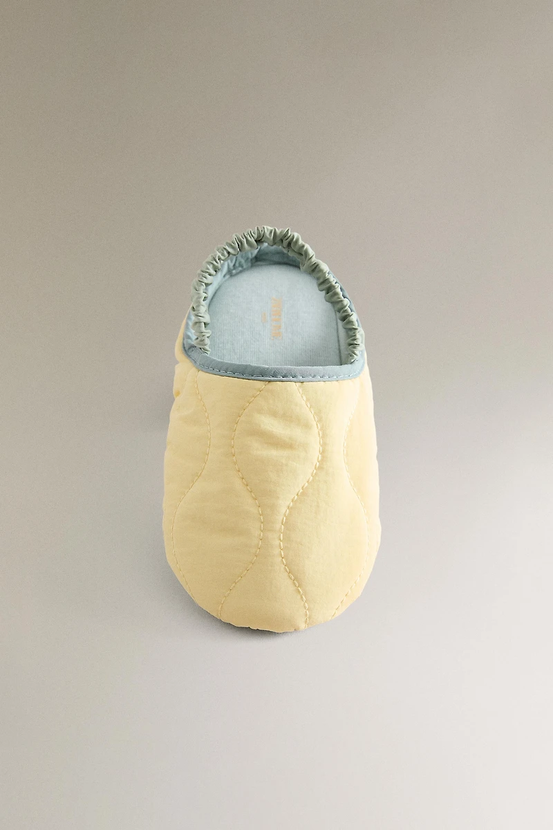 CHILDREN'S QUILTED MULE SLIPPERS