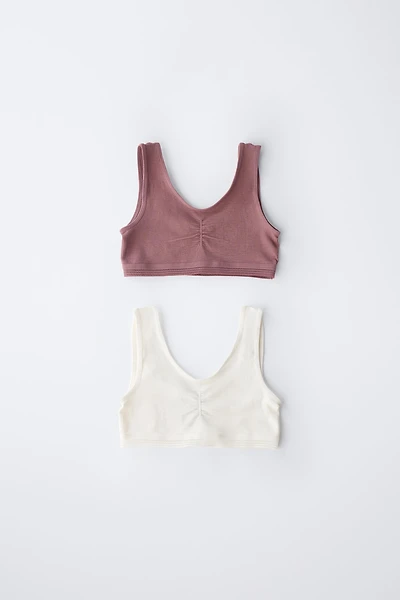 AGES 8-14 / TWO-PACK OF SEAMLESS TOPS