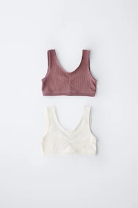 AGES 8-14 / TWO-PACK OF SEAMLESS TOPS