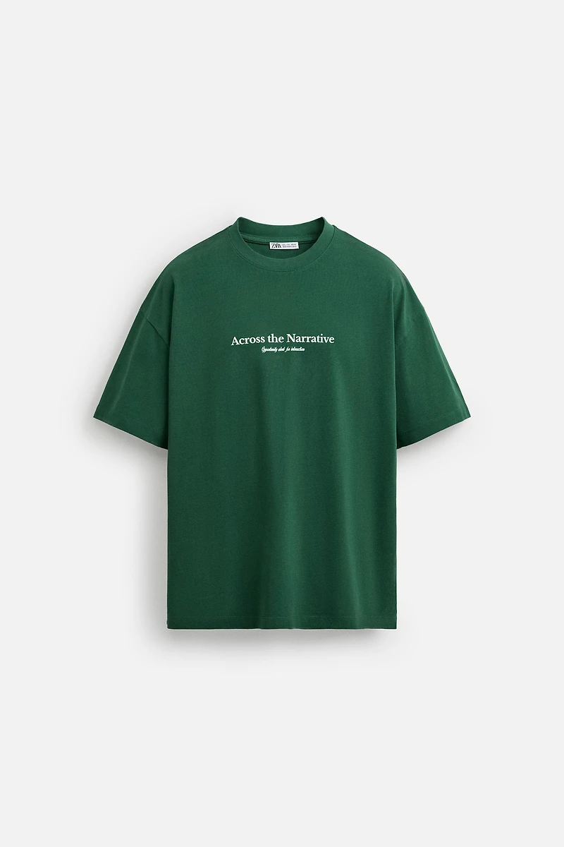 PRINTED TEXT T-SHIRT