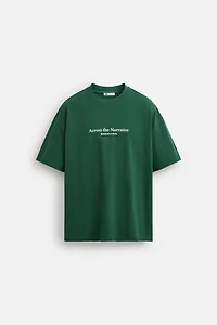 PRINTED TEXT T-SHIRT