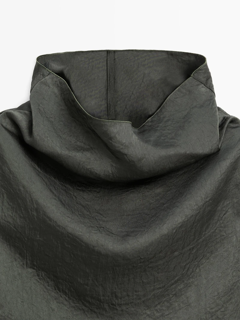 Blouse courte fluide satinée - STUDIO