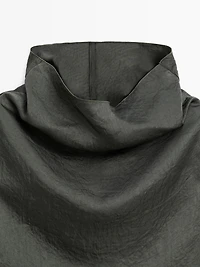 Blouse courte fluide satinée - STUDIO