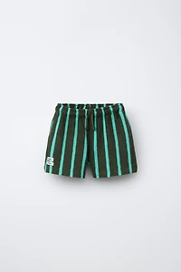 STRIPED TERRYCLOTH SHORTS