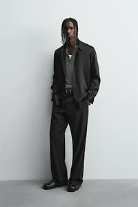 CHEMISE SATINÉE COUPE DÉCONTRACTÉE