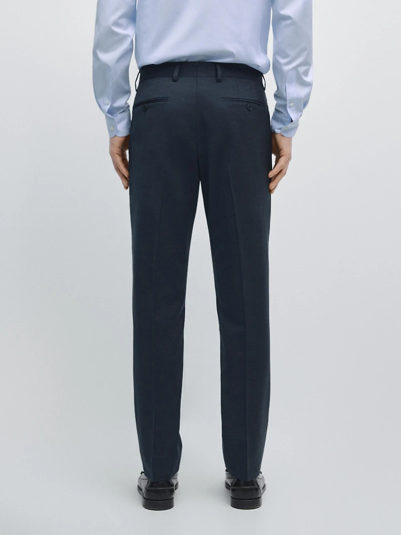 Cold wool suit trousers