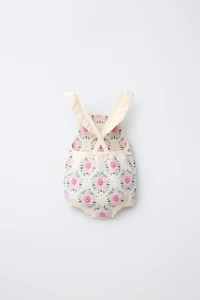 CROCHETED FLOWER ROMPER