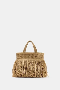FRINGED HANDBAG