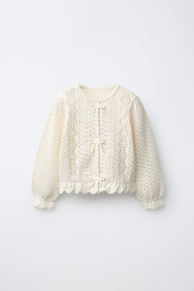 LACE KNIT CARDIGAN