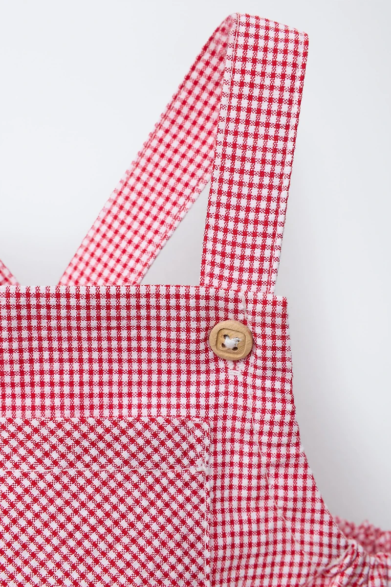 GINGHAM ROMPER