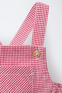 GINGHAM ROMPER