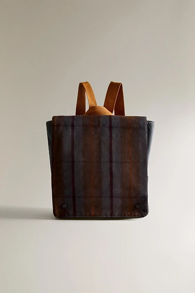 CHILDREN'S TARTAN CHECK BACKPACK