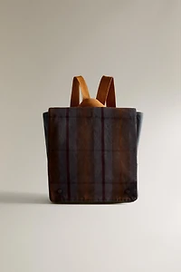 CHILDREN'S TARTAN CHECK BACKPACK