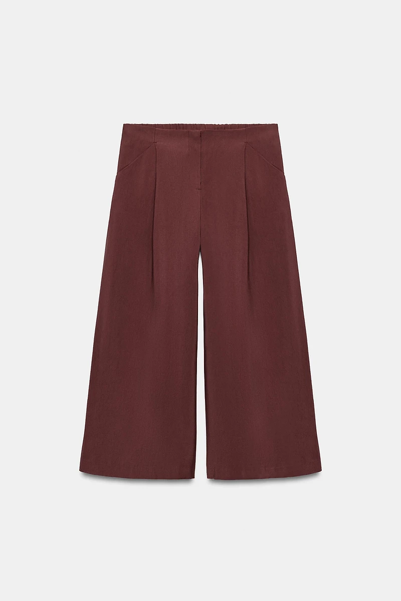 JUPE-CULOTTE À PINCES