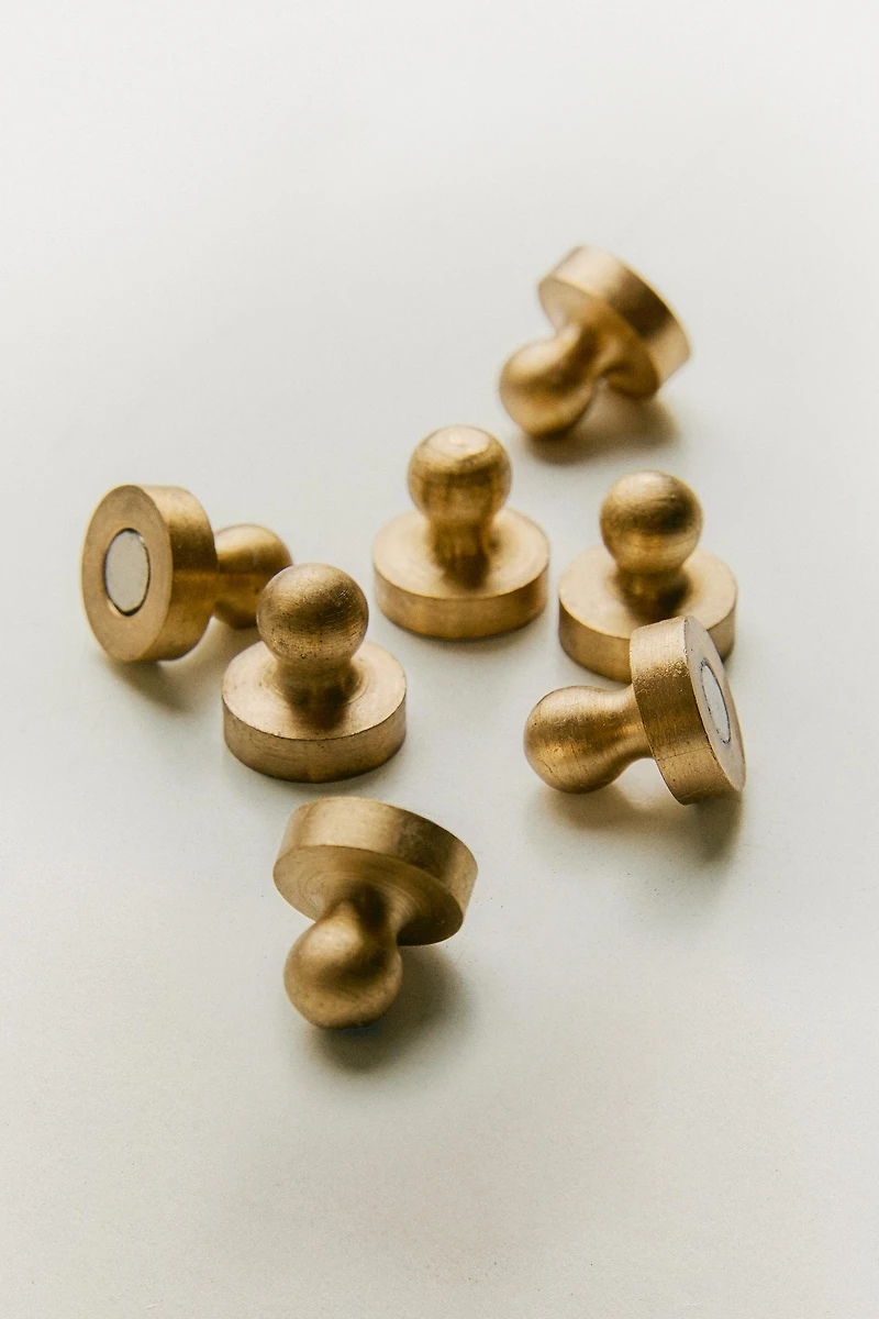 BRASS MAGNETS (SET OF 12)
