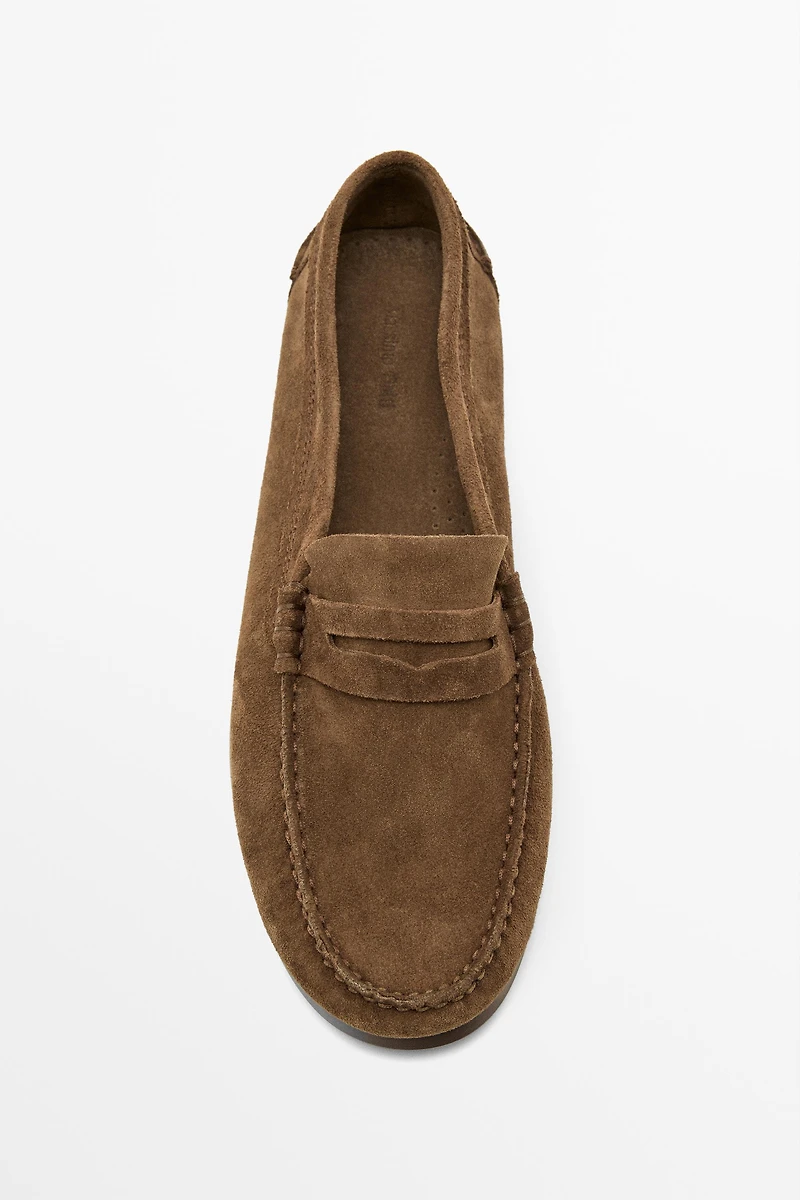 Mocassin à mors en cuir souple
