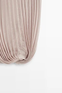 Pleated Bubble Hem Midi Skirt - STUDIO