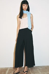 PLEATED CULOTTE PANTS