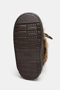 BOTTINES EFFET FOURRURE COMBINÉES COLLECTION SKI