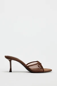 MESH BOW SANDALS
