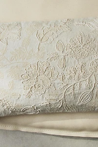 EMBROIDERED THROW PILLOW COVER