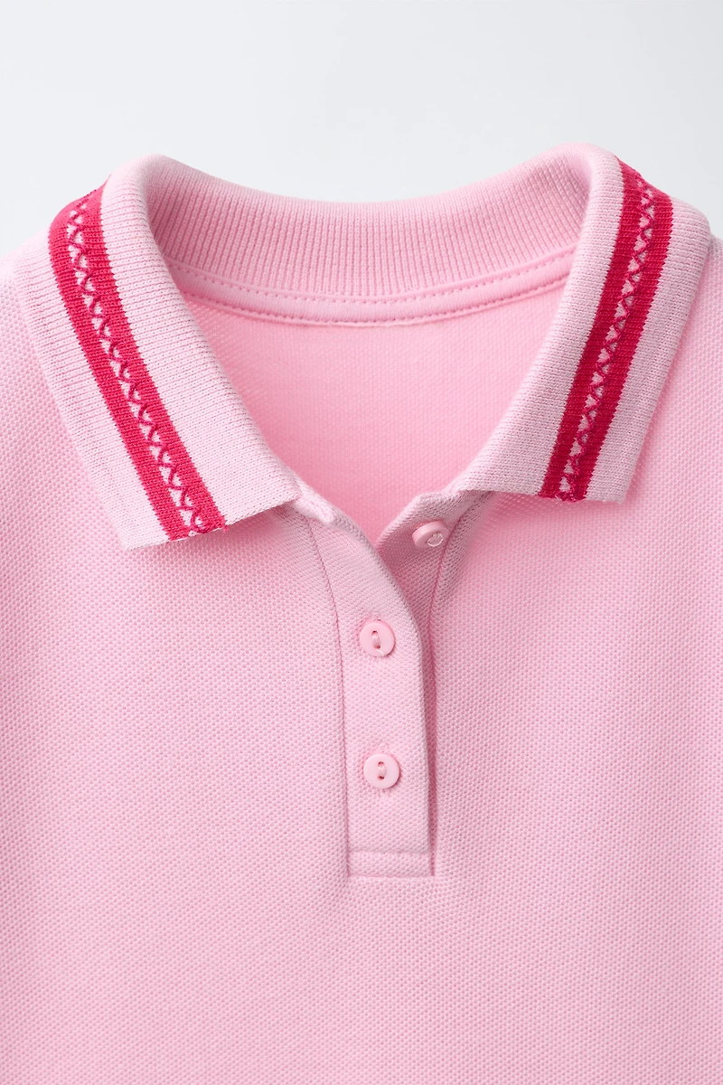 PIQUÉ POLO COLLAR DRESS