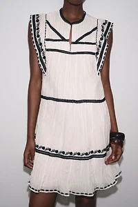 ROBE COURTE BRODÉE ZW COLLECTION