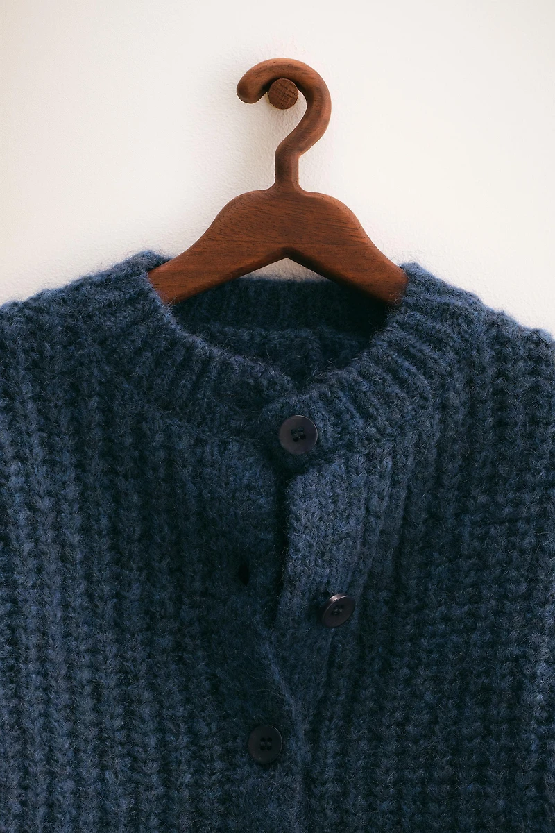 ZARA TIMELESS - GILET GROSSE MAILLE AVEC LAINE