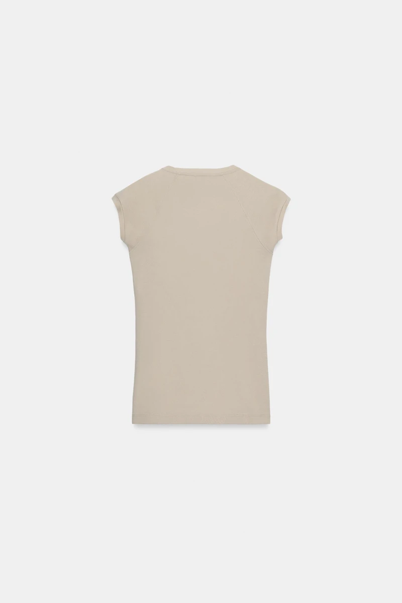 T-SHIRT EFFET DÉLAVÉ MANCHES RAGLAN