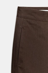 HERRINGBONE BARREL PANTS