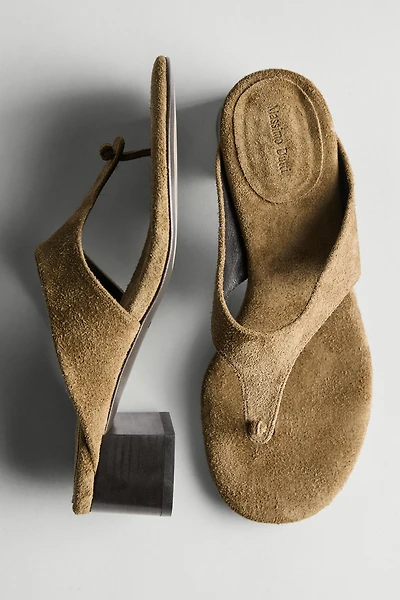 Sandale à talon avec nœud