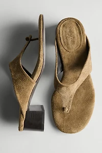 Sandale à talon avec nœud