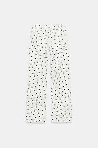 TRF LOW RISE WIDE LEG POLKA DOT JEANS